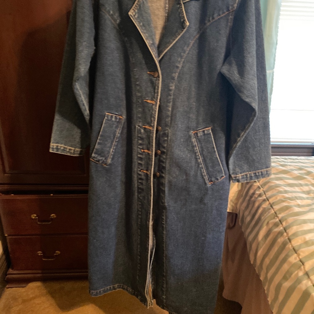 Long jean jacket
